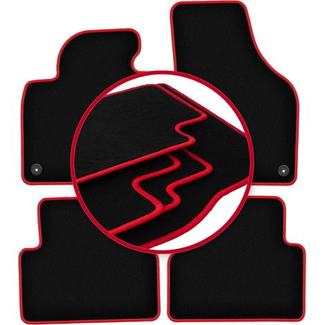 Tapis de voiture CARLUX-RED pour Volkswagen Tiguan I monospace (2007-2015) (1/5)