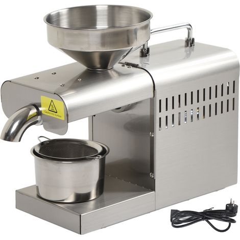 Presse à huile entièrement automatique en acier inoxydable, extracteur d'huile électrique pour cuisine domestique, prise européenne 220V