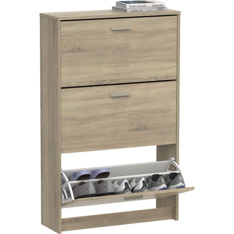 MUEBLES PITARCH Zapatero 3 Puertas Tibet Roble Cambrian - ref: 6152-ZA (1/2)