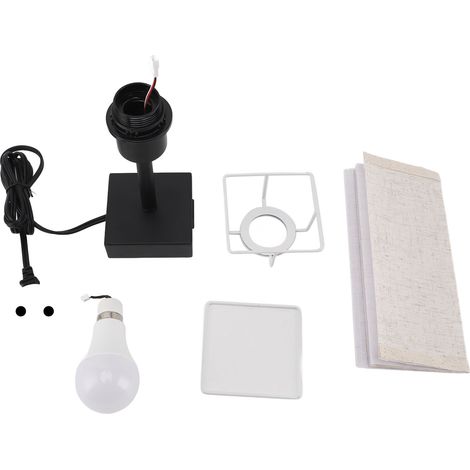 Lampada da Comodino Touch Dimmerabile con USB-C e USB-A, Luce Regolabile 3000-6000K in Metallo e Tessuto, Design Elegante per Camera e Ufficio (1/5)