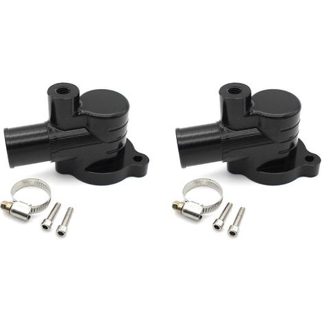 2 pièces de moteur de moto : couvercle de thermostat en aluminium, compatible avec scooter Vespa GTS GTV (1/5)