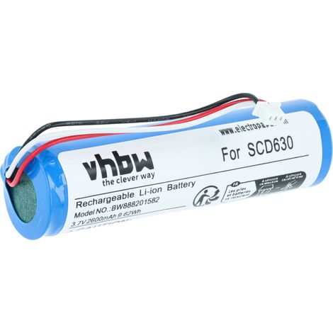 vhbw Battery compatible with Philips Avent SCD845/26 Baby Monitor, Babyphone (2600mAh, 3.7 V, Li-polymer)