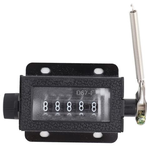 Compteur mécanique manuel D67‑F à remise à zéro, 5 digits, pour tirage en série (1/5)
