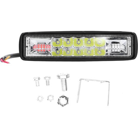 Phare de travail LED pour voiture, feu clignotant rouge bleu, étanche 48W 12V, universel (1/5)