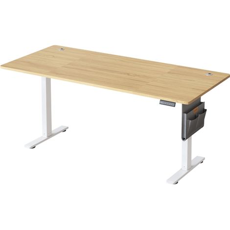 Songmics – Bureau assis debout électrique réglable 72-120 cm – Plateau 180 x 80 cm – Fonction mémoire 4 hauteurs – Port USB-C – Cadre acier silencieux