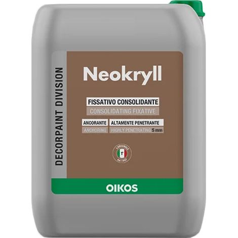 Fissativo acrilico Oikos Neokryll lt. 4 (1/2)