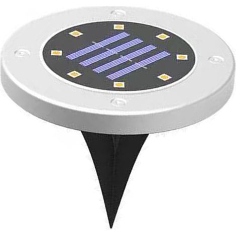 Lumière solaire enterrée ASB IP65 automatique pour allée terrasse parc lumière chaude éclairage extérieur économie d'énergie. (1/5)