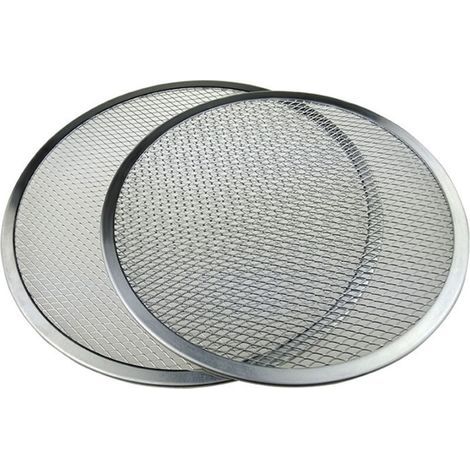 [JAMAIS UTILISÉ] Ohjijinn 2 Grilles de Cuisson à Pizza en Aluminium Perforé - 31cm de Diamètre (1/4)
