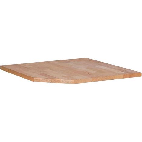 Plan de Travail en Bois Massif 75 x 30 x 75 cm - Surface de Coin - Durable et Esthétique, Zones Difficiles - D-Work