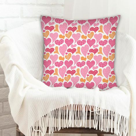 Housse de coussin décorative salon durable pour couple mère père famille amis amoureux animaux de compagnie (1/5)