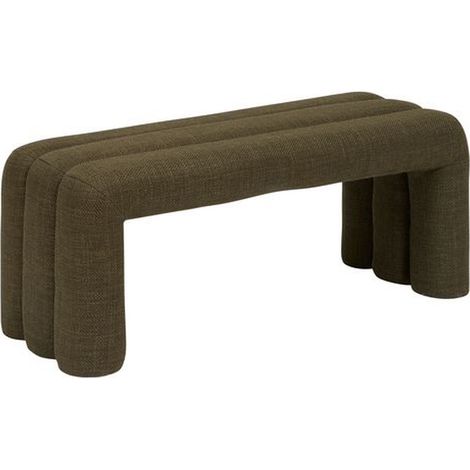 Banc Sisco vert Kaki 102x42cm - Atmosphera créateur d'intérieur