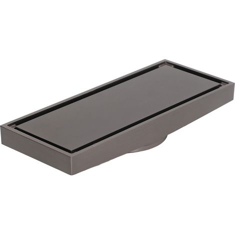Bonjour, voici le titre :
Grille d'évacuation de sol en cuivre gris rectangulaire grand débit pour douche avec couvercle (1/5)
