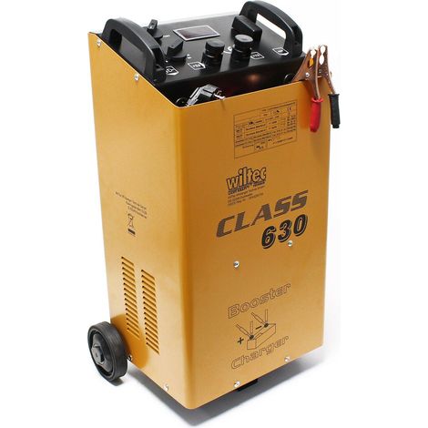Helloshop26 – Chargeur de batterie rapide 12V/24V – Pour camions, bus, voitures et motos – Charge rapide 50Ah à 800Ah – Câbles pro et pinces isolées
