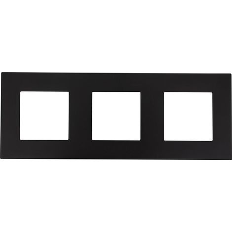 Marco PC 3 Módulos Modern Negro para Interruptor Modern (1/3)