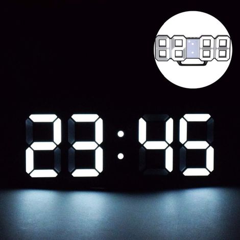 COMELY Modern LED 3D Digital Digital Clock e perfetto orologio da tavolo per l'ufficio della funzione di sveglia digitale (1/5)
