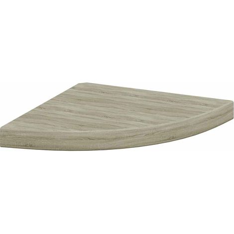 Étagère d'angle flottante chêne 35x35x3,8 cm MDF (1/5)
