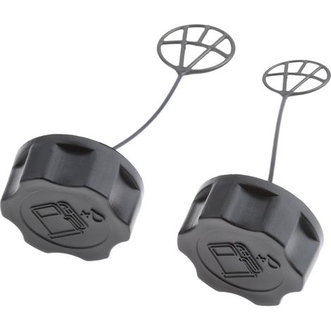 Lot de 2 Bouchon d'Essence Diamètre Intérieur 33mm Pas de Vis 5mm pour Tondeuse à Gazon Débroussailleuse (1/5)