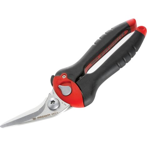 Facom Long 205mm Left and Right Hand Metal Shears for Cutting Various Materials (Price per Unit)