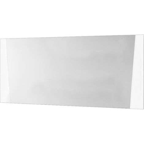 Miroir mural bois blanc et noir vernis laqué brillant Bilia 190cm (1/2)