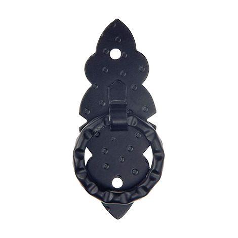 Tirador anilla vertical castellano negro 80x28mm 6126 amig (1/2)
