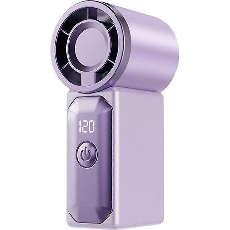 Mini ventilateur portable - Rechargeable par USB, format de poche, idéal pour les voyages, l'été et les concerts (voir image 2). (1/5)