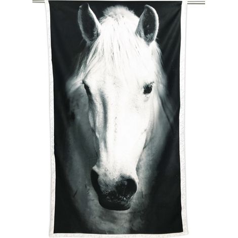 Serviette de plage éponge Cheval blanc grande taille cm. 90 X 170
