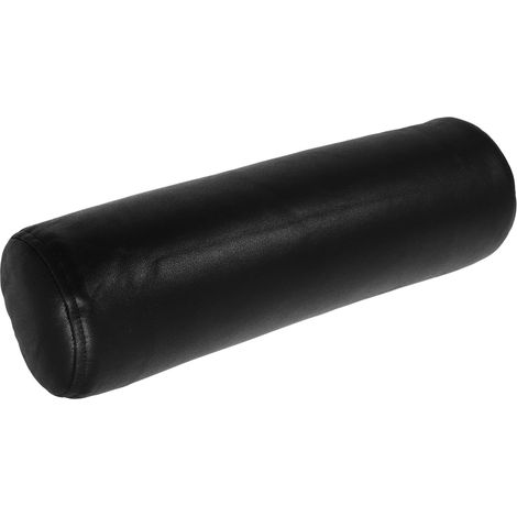 Coussin Lombaire Cylindrique pour Chaise de Bureau Noir en Tissu (1/5)
