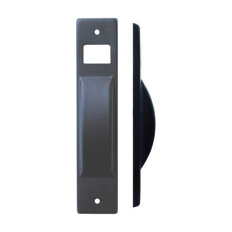 PLACCA AVVOLGITORE A SEMINCASSO - ACCIAIO VERNICIATA NERA MM 40X195- 5 pezzi