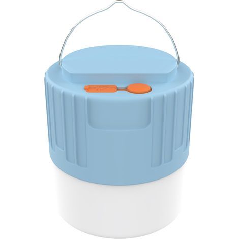 Aufladbare Camping-Laterne – Pfahlaußenbeleuchtung – wiederaufladbare LED-Lampe – blau – IPX4-Schutz (1/5)