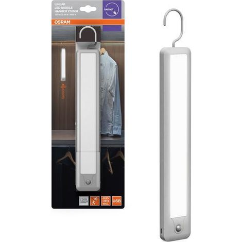 Lampada led portatile con gancio appendiabiti ricaricabile usb osram- lum532030
