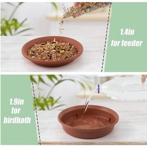 Mangeoire pour Oiseaux - Non spécifié - 2 Pièces - Extérieur - Plastique Durable - Facile à Installer (1/4)