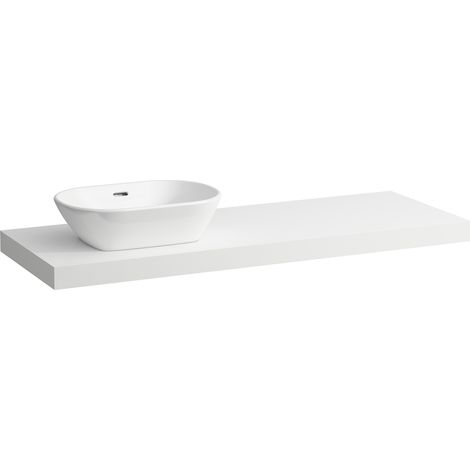 LAUFEN LANI Plan de toilette, une découpe à gauche,