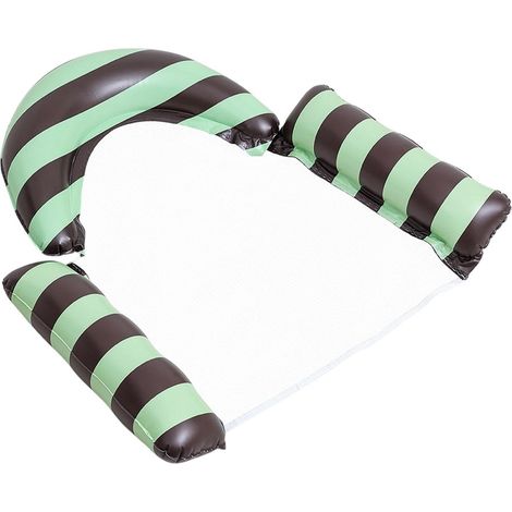 Fauteuil Gonflable Vert Piscine, Flotteur PVC, Siège Bain Portable, Hamac Aquatique, Tapis Voyage Lacs Plages d'Été (1/5)