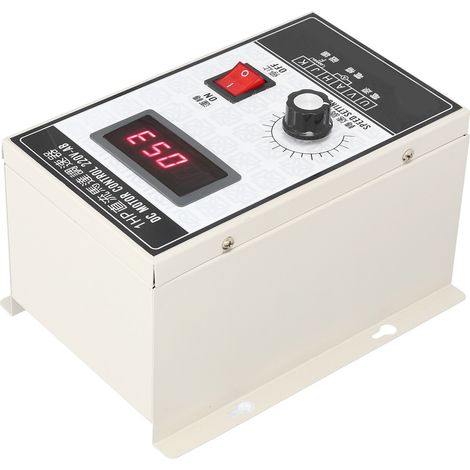 Variateur de vitesse moteur DC 220V, contrôleur numérique 1HP avec affichage digital, régulateur de tension pour moteur à courant continu, module de commande de puissance industrielle (1/5)