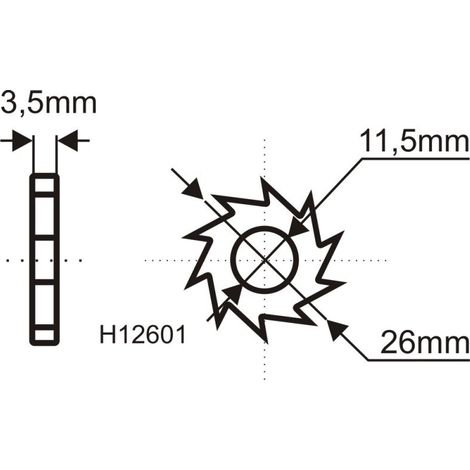 Lame DEDRA HM 16 pz. per disco H1260 - precisione di taglio (1/2)