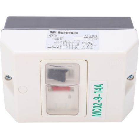 Interrupteur de protection moteur, disjoncteur étanche, remplacement MC02-9-14A 220 V/380 V (1/5)