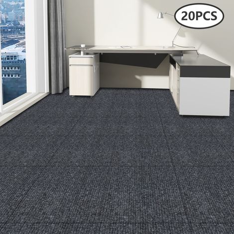 20 Stück 50x50 cm quadratischer Teppich, Bodenbelag, selbstklebend