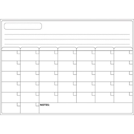 Pizarra magnética borrable con calendario, pegatinas para el frigorífico, pizarra blanca de cocina para planificación semanal, mensual y diaria, así como listas de tareas pendientes.