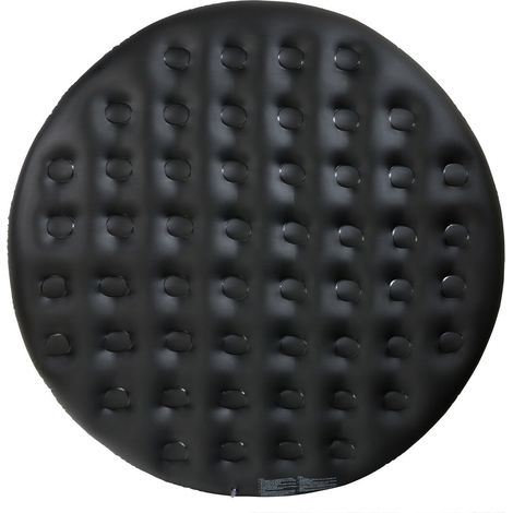 AREBOS Thermoabdeckung für Whirlpools schwarz Whirlpoolzubehör für Pools Aufblasbare Abdeckung Ø135 cm