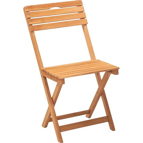 Chaise d'Extérieur Luni, une Chaise, Pliante, Marron (1/5)