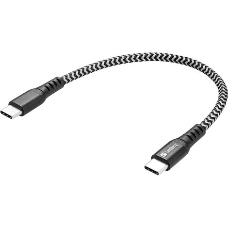 Cable USB-C Sandberg Survivor de 0,2 m y 100 W (1/2)