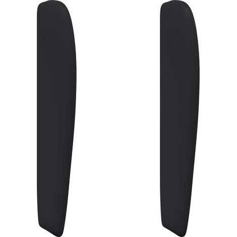 Maison Exclusive - Kopfteil Ohr Schwarz 80 x 23 x 6 cm PVC