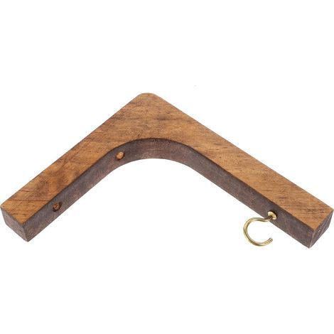 Staffa da parete in legno robusta ed elegante. Ganci e ganci per piante facili da installare per la decorazione del giardino e del patio (1/5)