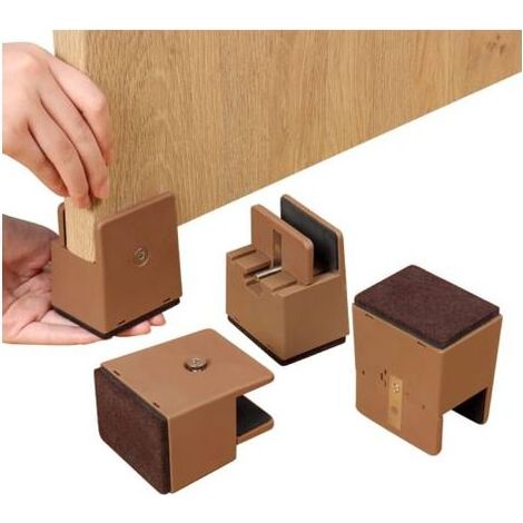 Verstellbare 5 cm Stuhlerhöhungen – Schraubklemme für sicheren Halt – Passend für Füße von 0 bis 3,8 cm – Tragkraft bis zu 9072 kg (1/5)