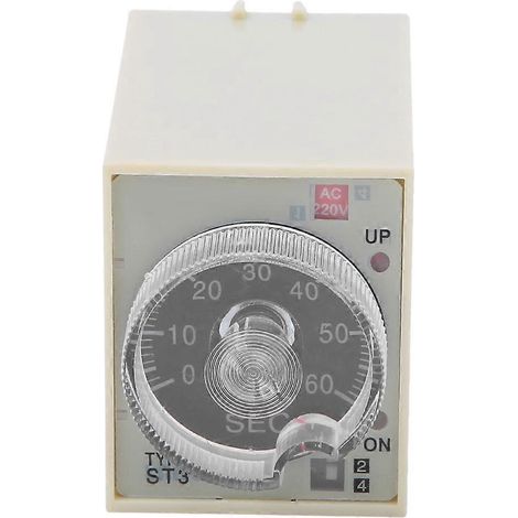 Relais temporisé avec bouton rotatif réglable, boîtier en polycarbonate de haute qualité, ST3PA E, 220 V CA, 50/60 Hz (1/4)