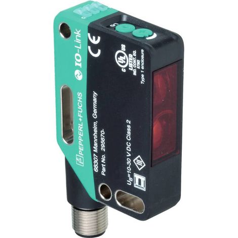 [NEUWERTIG] B-Ware Pepperl+Fuchs Abstandssensor Distanzsensor OMT300-R201-UEP-IO-V1 LED Rot IP67 (1/2)