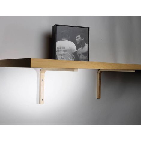 10 x REGGIMENSOLA ELLE LEGNO NATURALE 180 MM