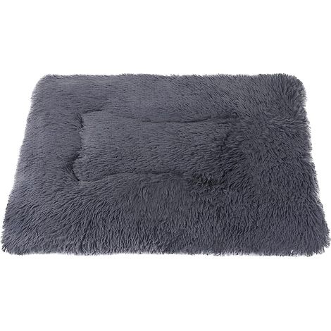 Tapis et couverture pour chien lavables en machine, double face, pour animaux de compagnie (M 78/54 cm, gris foncé) (1/5)