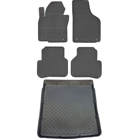 Set di tappetini in gomma per auto e tappetino per bagagliaio per Volkswagen Passat CC Coupé dal 06.2008 al 11.2016. (1/5)