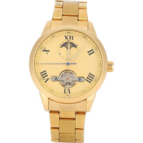 Montre Mécanique Homme avec Cadran Squelette - Style Décontracté Automatique